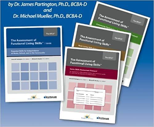AFLS 4-Book Bundle (The Assessment of Functional Living Skills)-James W. Partington and Michael M. Mueller-Special Needs Project