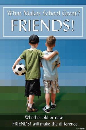 What Makes School Great? Friends! Poster-Kandis Lighthall-Special Needs Project